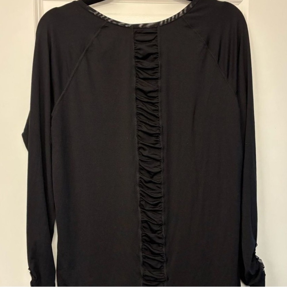 Chic Black Long Sleeve Women's Top